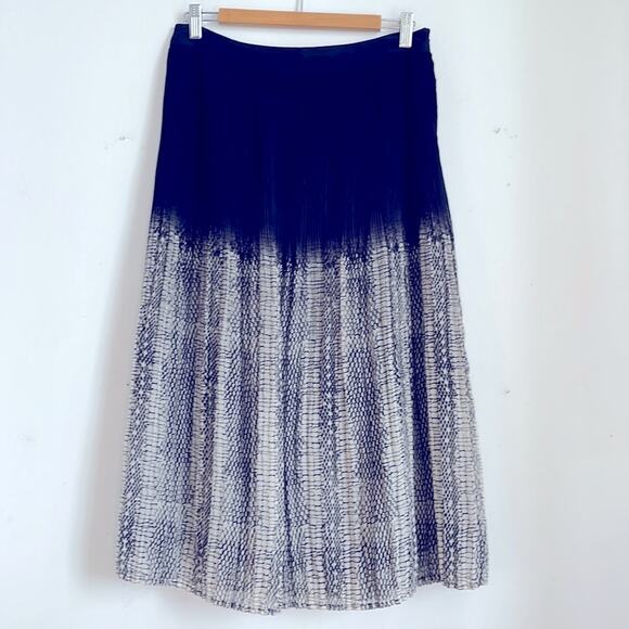 Ecote snake print micro pleated flared maxi dress sz 8 - Picture 1 of 6